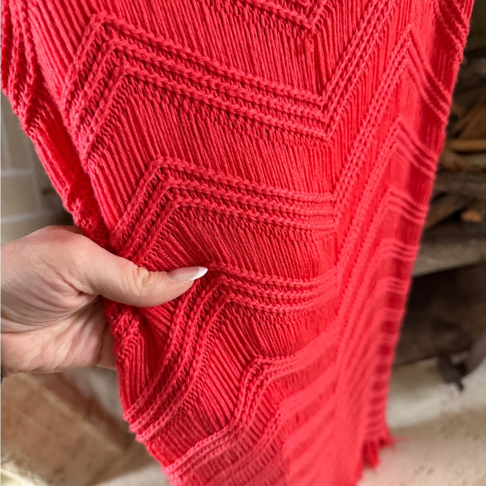 525 America Red Knit Swim Coverup - Picture 6 of 11